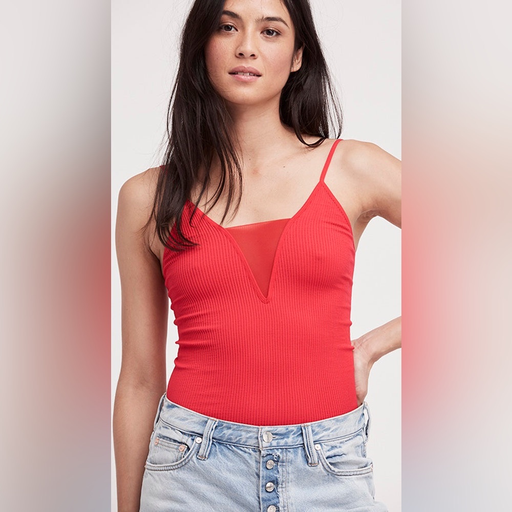 Free People Red Tank Top